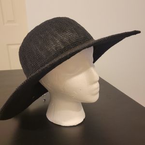 Black Floppy Hat. OSFM